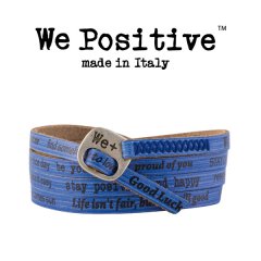 We Positive armband Cobalt